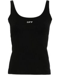 Off-White c/o Virgil Abloh - Off Stamp Sleeveless Tank Top - Lyst