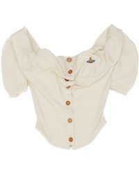 Vivienne Westwood - Button Draped-Detail Cardigan - Lyst