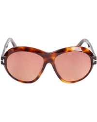 Tom Ford - Eyewear Inger Round Frame Sunglasses - Lyst