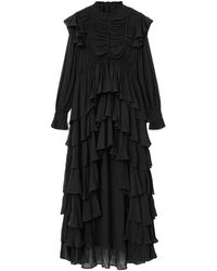 AllSaints - Allsaints Leila Ls Dress - Lyst