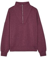 Varley - Hawley Half-Zip Stretch-Jersey Sweatshirt - Lyst