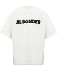 Jil Sander - Logo Printed Crewneck T-Shirt - Lyst