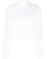 Ba&sh - Long-Sleeve Cropped Shirt - Lyst
