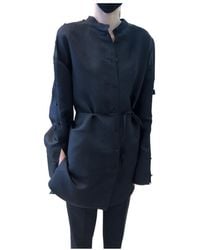 Jil Sander - Buttoned Collarless Shirt - Lyst