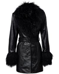 Nili Lotan - Sefa Lace-Up Leather Jacket - Lyst