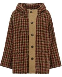 R13 - Houndstooth Check Jacket - Lyst