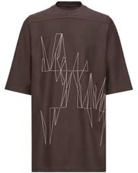 Moncler - Rick Owens Jumbo Cotton T-Shirt - Lyst