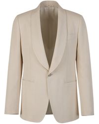Lardini - Plain Viscose Blazer Jacket - Lyst