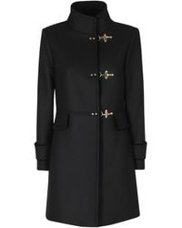 Fay - Long-Sleeve Coat With A Stand-Up Collar - Lyst