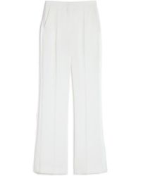 Max Mara - Satin-Stripe Pressed-Crease Trousers - Lyst