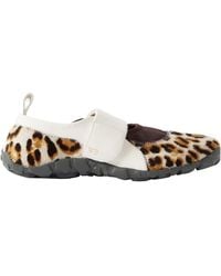 Wales Bonner - Leather-Trimmed Leopard-Print Calf Hair Mary Jane Sneakers - Lyst