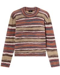 A.P.C. - Pull Gabby Striped Knit Sweater - Lyst