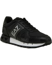 EA7 - Logo-Debossed Sneakers - Lyst