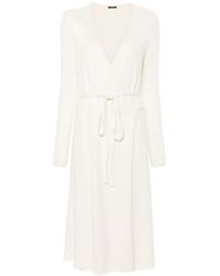 JOSEPH - Belted Knitted Maxi Dress - Lyst