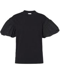 Patou - Puff-Sleeve Cotton Jersey T-Shirt - Lyst