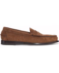 Church's - Rowley Panelled Suede Loafers - Lyst