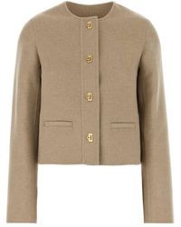 Ferragamo - Crew Neck Casual Jacket - Lyst