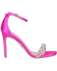 Stuart Weitzman - Embellished Ankle Strap Sandals - Lyst