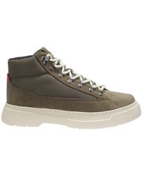 BOSS - Lace-Up High-Top Casual Shoes - Lyst