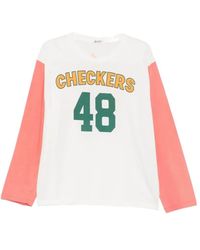 Bode - Checkers Baseball T-Shirt - Lyst