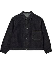 A.PRESSE - Collared Denim Jacket - Lyst