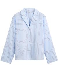 TOTEME - Totême Monogram Long-Sleeved Blouse - Lyst