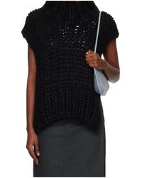 Issey Miyake - Turtleneck Knit Sweater - Lyst