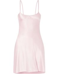 Courreges - Silk-Satin Mini Dress - Lyst