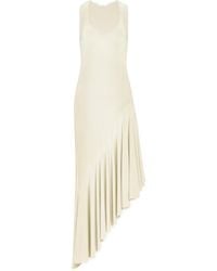 Alaïa - Asymmetric Fluid Jersey Dress - Lyst