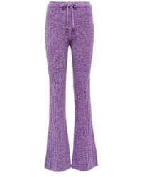 Acne Studios - Ribbed-Knit Flared Wool-Blend Pants - Lyst