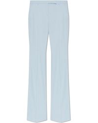 McQueen - Creased Detailed Trousers - Lyst