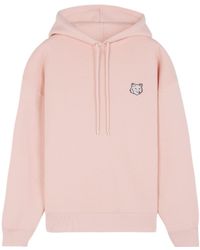 Maison Kitsuné - Maison Kitsuné Fox Head Patch Drawstring Hoodie - Lyst