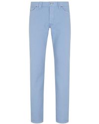 Brioni - Five-Pocket Logo-Patch Jeans - Lyst