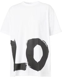 Burberry - Love Printed Oversized T-Shirt - Lyst