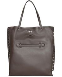 Zanellato - Medium A'Spasso Stud-Embellished Leather Tote Bag - Lyst