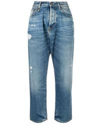 R13 - Bain Distressed Boyfriend Jeans - Lyst