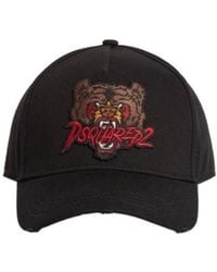 DSquared² - Tiger Logo Baseball Cap - Lyst