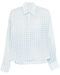 Ermanno Scervino - Long Sleeved Checked Shirt - Lyst