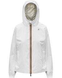 K-Way - Reversible Zip Hooded Jacket - Lyst