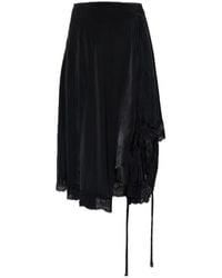Vetements - Asymmetric Lace-Trim Skirt - Lyst