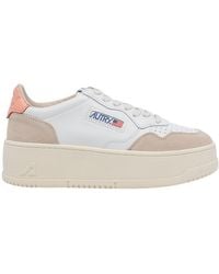 Autry - Medialist Platform Lace-Up Sneakers - Lyst