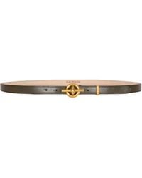 Balmain - Smooth Leather T-Bar Belt - Lyst