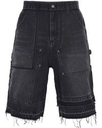 ANDERSSON BELL - Raw-Hem Denim Shorts - Lyst
