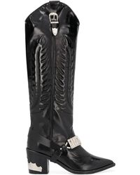 Toga - Knee Length Cowboy Boots - Lyst