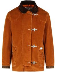 Fay - Toggle Fastening Corduroy Jacket - Lyst