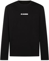Jil Sander - Long-Sleeved Crewneck T-Shirt - Lyst
