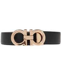 Ferragamo - Ferragamo Gancini Reversible Buckle Belt - Lyst