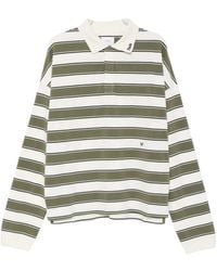 Rhude - Horizontal-Stripe Long-Sleeve Polo Shirt - Lyst