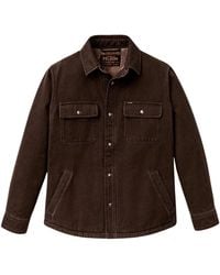 Filson - Fleece-Lined Button-Up Shirt Jacket - Lyst
