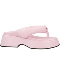 Ganni - Simple Solid-Color Slide Sandals - Lyst